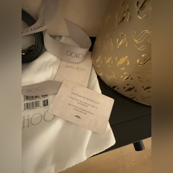 Jimmy Choo Black Leather Top Handle Mini Tote Bag, NWT AND DUSTBAG - Picture 2 of 8